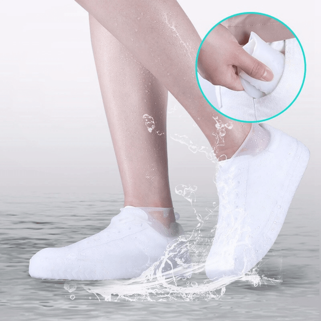 Waterproof Shoe Covers – Reusable Elastic Rain Overshoes for Walking & Cycling, Washable, 5 Colors, S–L