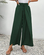 Manda Bay | Women’s Smocked Waist Palazzo Trousers