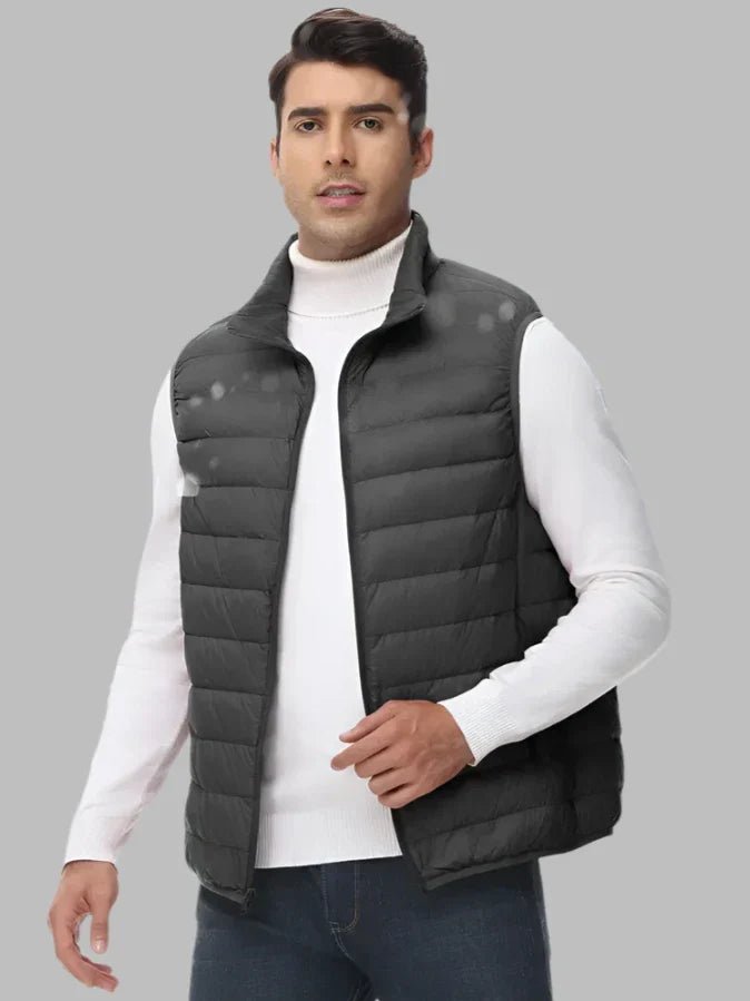 Grayson | Lightweight Quilted Vest for Men Army Green