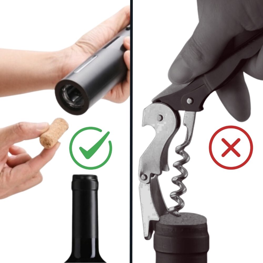 Electric Wine Opener with Charging Stand – Automatic Corkscrew, Opens up to 100 Bottles per Charge – USB Rechargeable