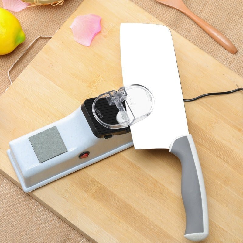 Electric Knife Sharpener with USB Power – Compact Kitchen Knife Sharpener in Modern ABS Housing