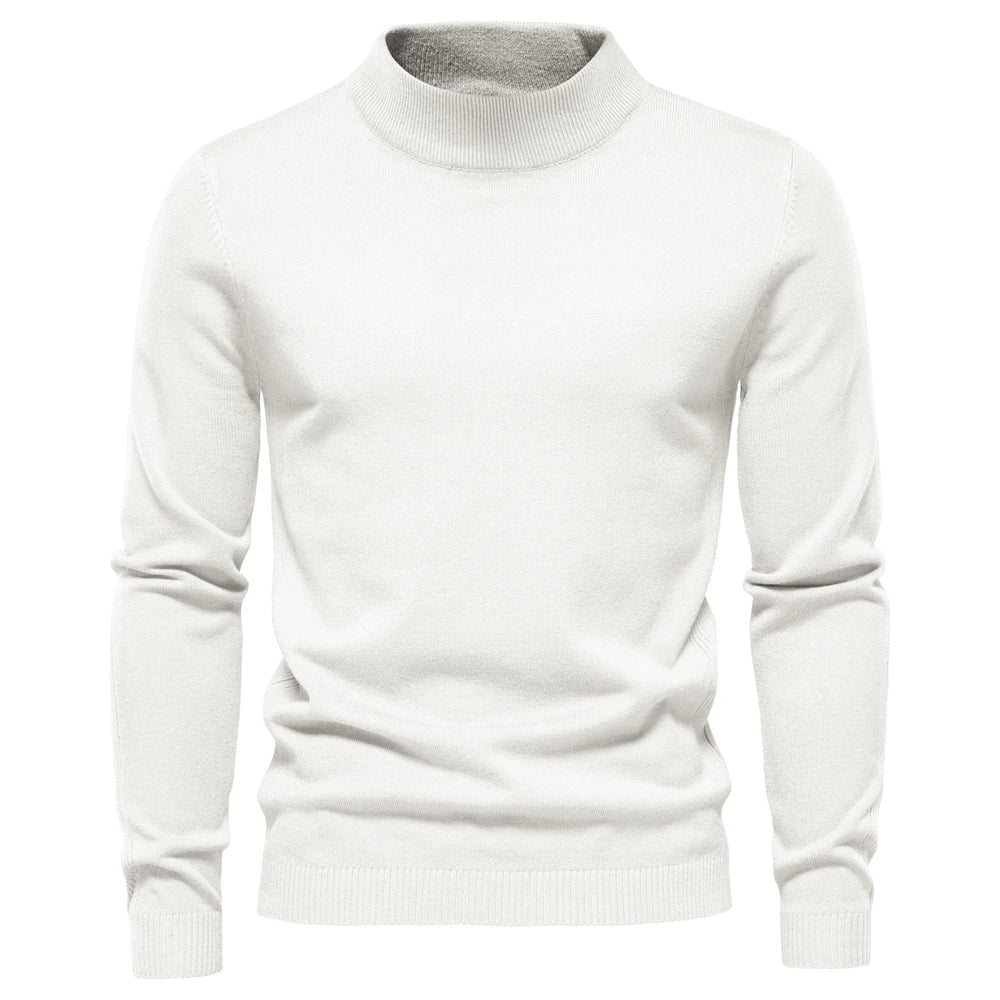 Admire | Men's Mock Neck Turtleneck Sweater - Soft Knit Pullover