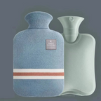Hot Water Bottle with Knit Cover, 34 oz – Soft Warmth for Cold Winter Nights, 5 Colors