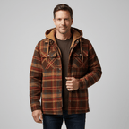 Calico | Men's Jacket | Plaid Hooded Shirt