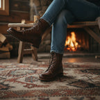 Boots For Women | Lace-Up Mid-Calf Design