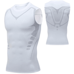 Shaping Men's Shirt – Men's Shapewear Compression Undershirt for Chest & Belly, Invisible Under Clothes, S–3XL – CoreForm Bodyshape White