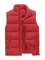 Anthony | Body Warmer Men’s Quilted Vest with Zip Pockets Red