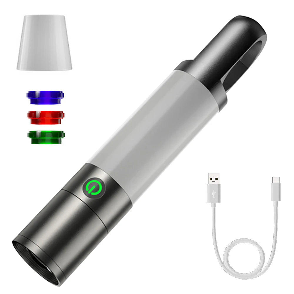Magnetic LED Flashlight – Rechargeable Flashlight with 4 Light Modes, USB-C, Magnetic Tail for Hands-Free Use, 1 or 2 Pack – MeteorLite