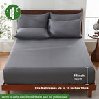 Summer-Cool Bamboo Fibre Fitted Sheet – Luxurious Breathable Comfort