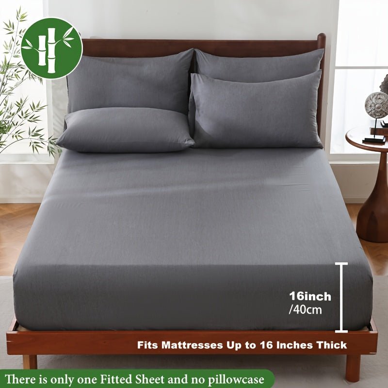 Summer-Cool Bamboo Fibre Fitted Sheet – Luxurious Breathable Comfort