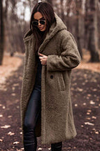 Amore | Elegant Warm and Cozy Wool Coat Khaki
