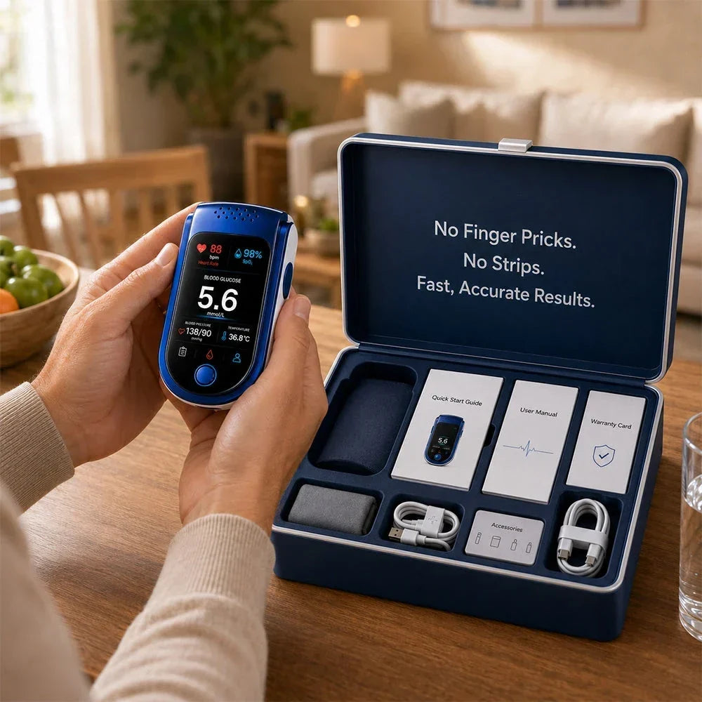 Non-Invasive Daily Health Tracker – Portable Wellness Monitor for Home Use