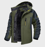 Ranches | Warm and Waterproof Men’s Fleece Jacket with Hood Grün