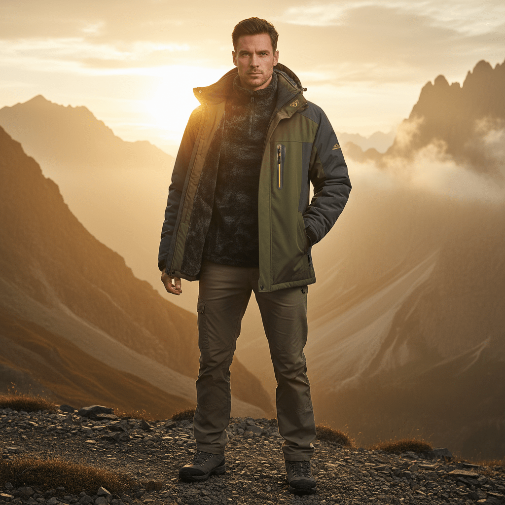 Ranches | Warm and Waterproof Men’s Fleece Jacket with Hood