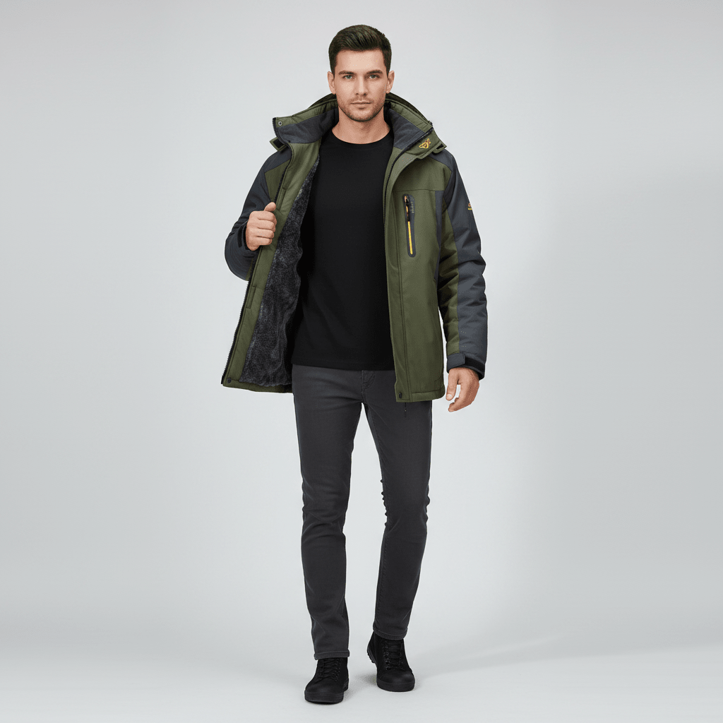 Ranches | Warm and Waterproof Men’s Fleece Jacket with Hood