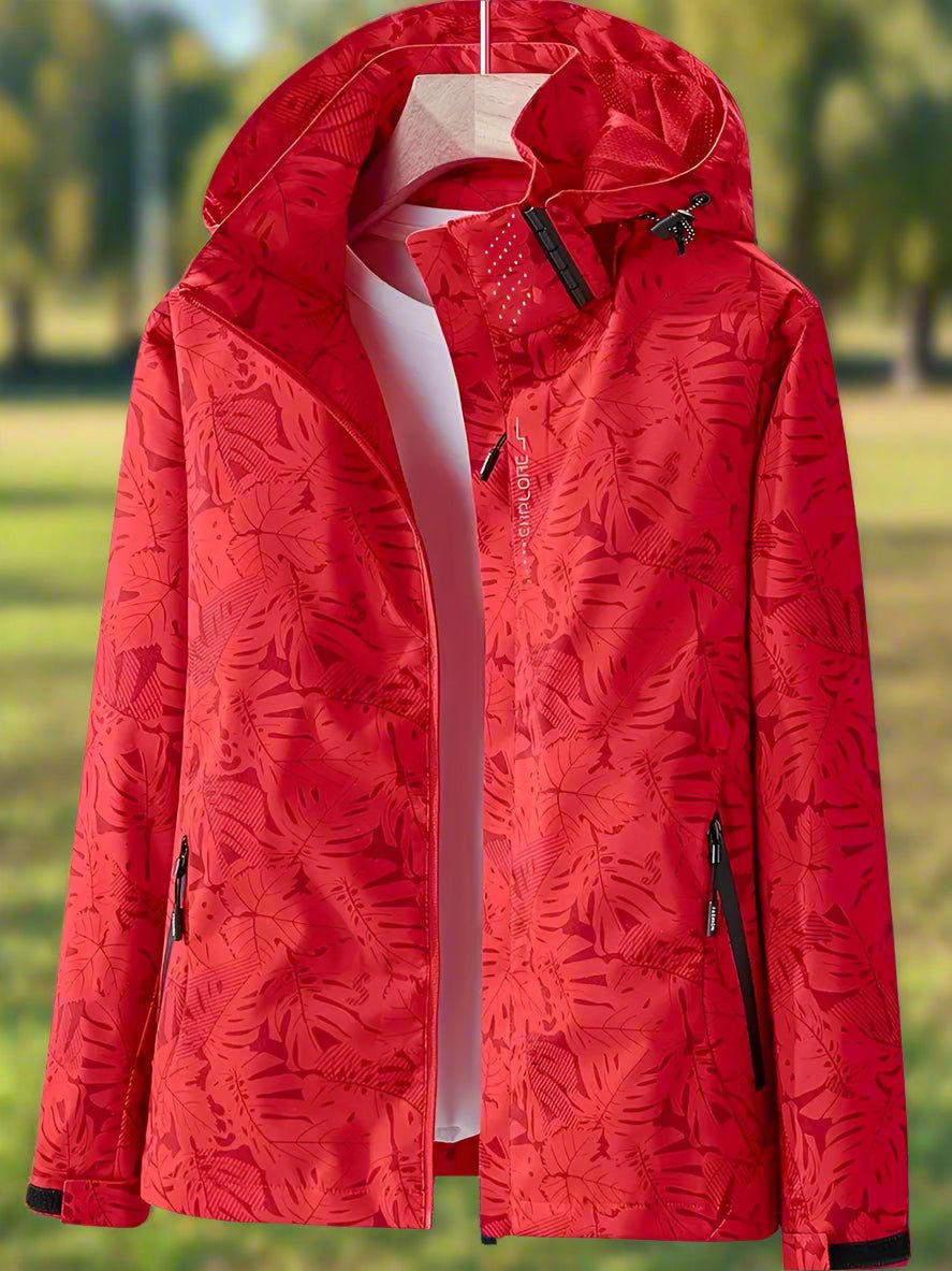 Pamelo | Women's Jacket | Full-length Zipper Closure Red