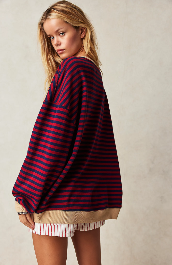Mechi | Striped Oversized Sweater