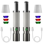 Magnetic LED Flashlight – Rechargeable Flashlight with 4 Light Modes, USB-C, Magnetic Tail for Hands-Free Use, 1 or 2 Pack – MeteorLite 2