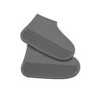 Waterproof Shoe Covers – Reusable Elastic Rain Overshoes for Walking & Cycling, Washable, 5 Colors, S–L Gray