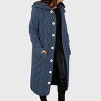 Roque | Women's Cardigan | Longline Length Blue