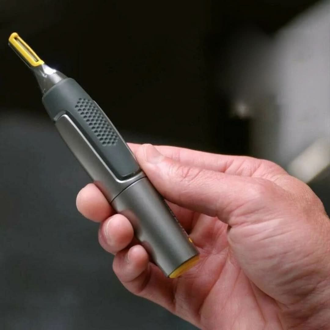 Precision Trimmer for Beard, Nose & Eyebrows – Cordless Detail Trimmer with LED Light & Ergonomic Grip