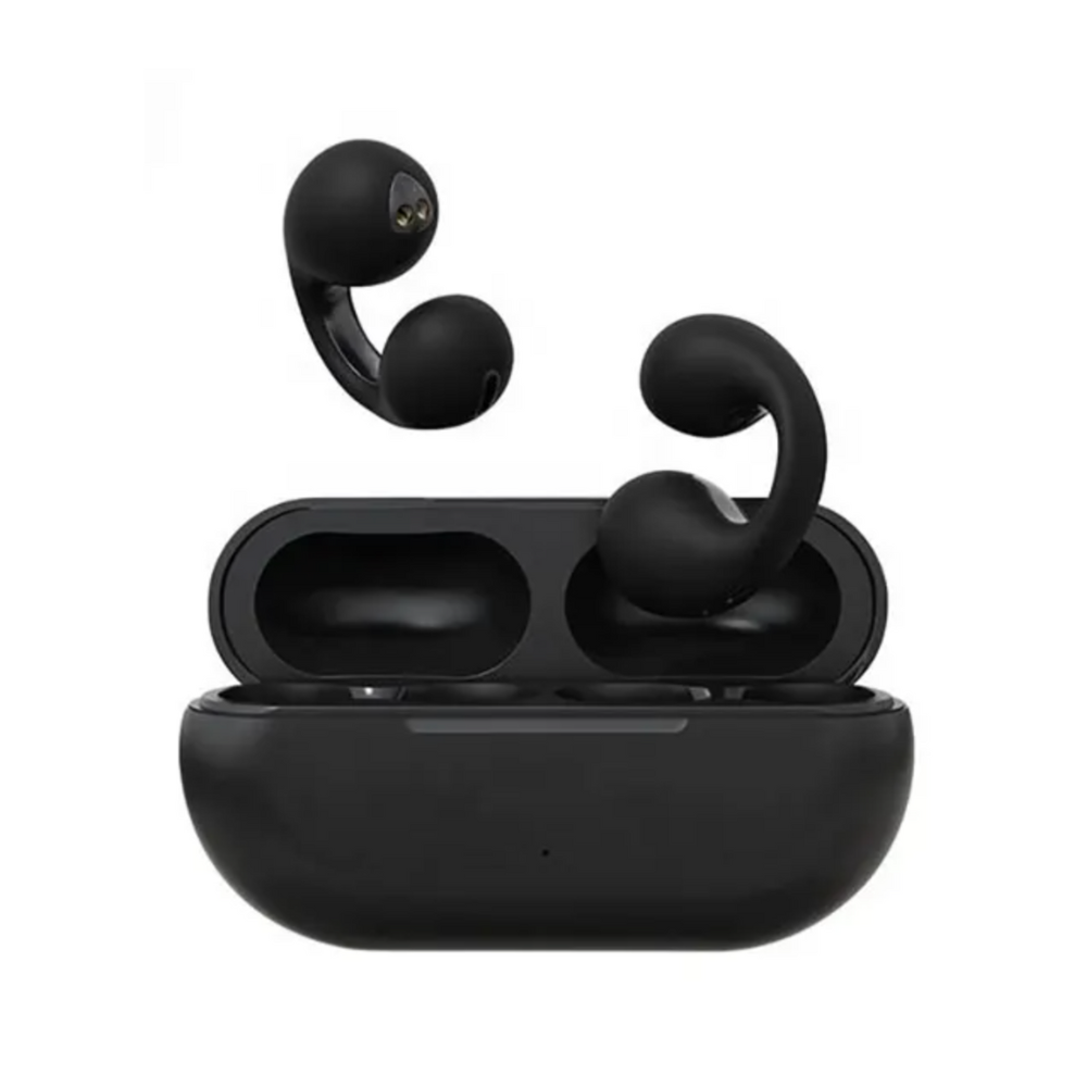 Wireless Earphones – Bone Conduction Bluetooth Earphones, Open-Ear, Water-Resistant, Up to 8h Battery, Black or White – EchoSonic