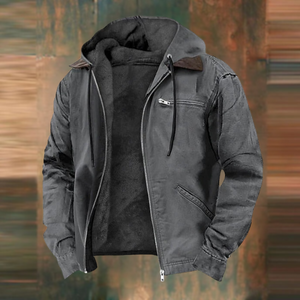 Hermosa | Stylish & Warm Hoodie Jacket Grey