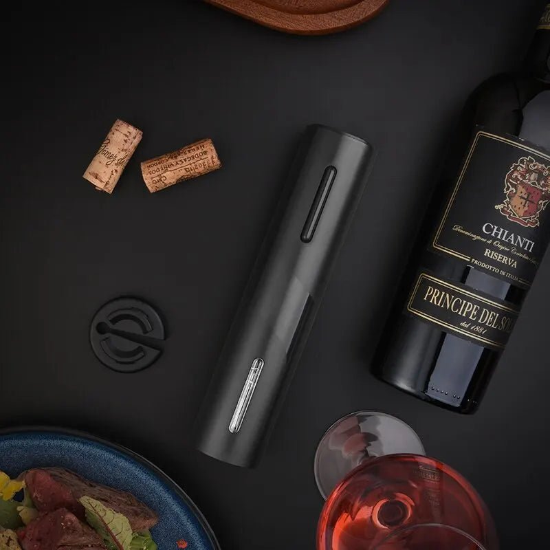 Electric Wine Opener with Charging Stand – Automatic Corkscrew, Opens up to 100 Bottles per Charge – USB Rechargeable