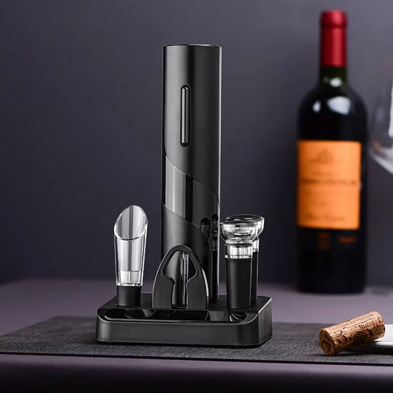 Electric Wine Opener with Charging Stand – Automatic Corkscrew, Opens up to 100 Bottles per Charge – USB Rechargeable