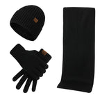 Hommes | Rugged Winter Set | With Rugged Hat, Scarf, and Gloves! Black