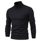 Admire | Men's Mock Neck Turtleneck Sweater - Soft Knit Pullover Yellow
