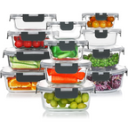 24-Piece Airtight Glass Food Storage Set - PurePreserve