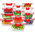 24-Piece Airtight Glass Food Storage Set - PurePreserve