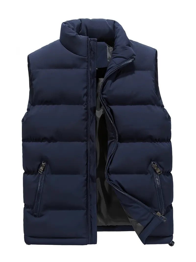 Anthony | Body Warmer Men’s Quilted Vest with Zip Pockets Blue