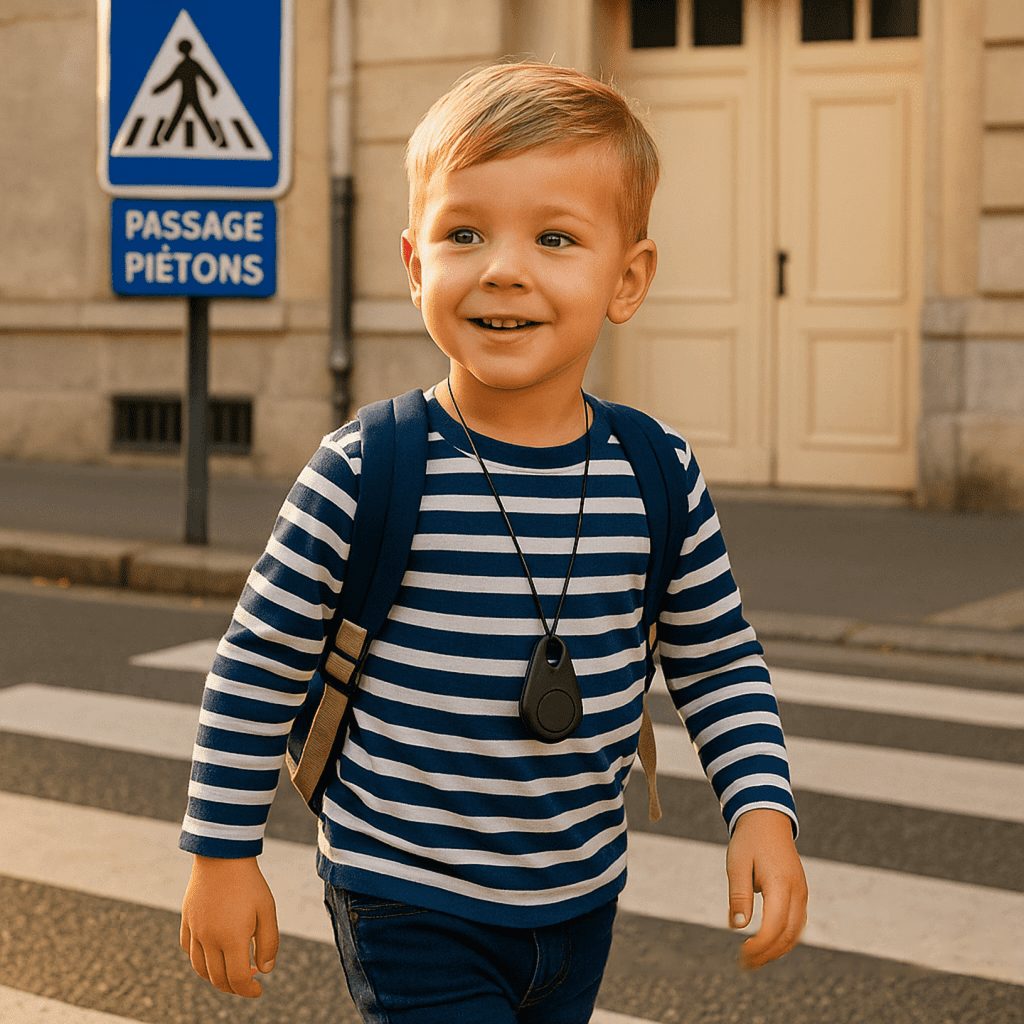 Kids GPS Tracker Waterproof with SOS Button – Small GPS Tracking Device for Children, Lightweight, with Carry Pouch & App, 5 Colors