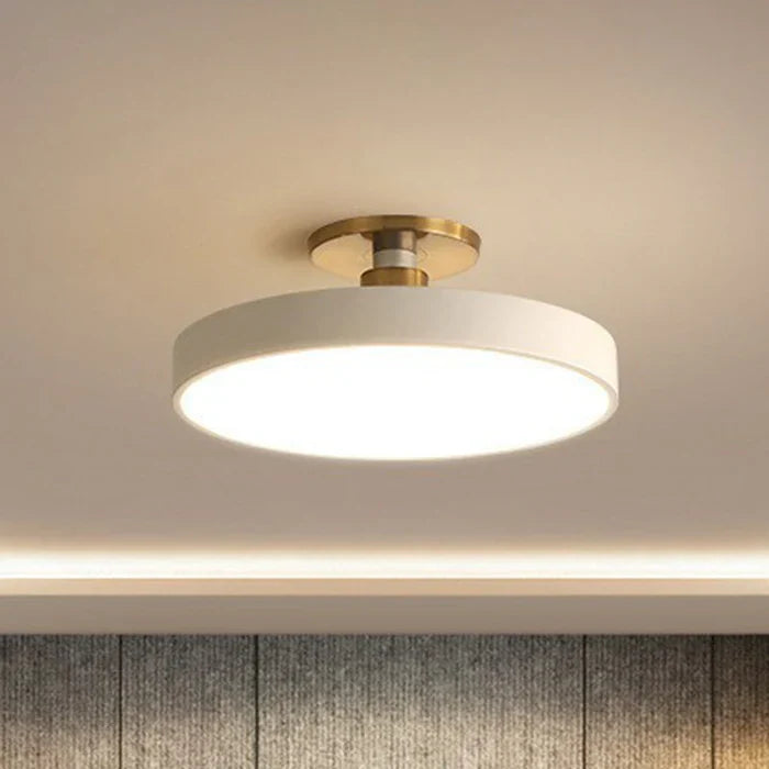 LED Ceiling Lamp in Nordic Style – Modern Round Flush Mount Ceiling Light for Bedroom & Kids Room, 12 to 19 in, 6 Colors – NordicaGlow