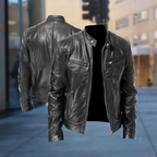 Hommes | Men’s Leather Jacket – Elegant & Durable Bomber in Modern, Comfortable Style