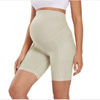 Sylvia Maternity Leggings – Maternity Workout Leggings for Yoga & Walking, Comfy & Flexible, 6 Colors, S–XL – Bersh Light Brown