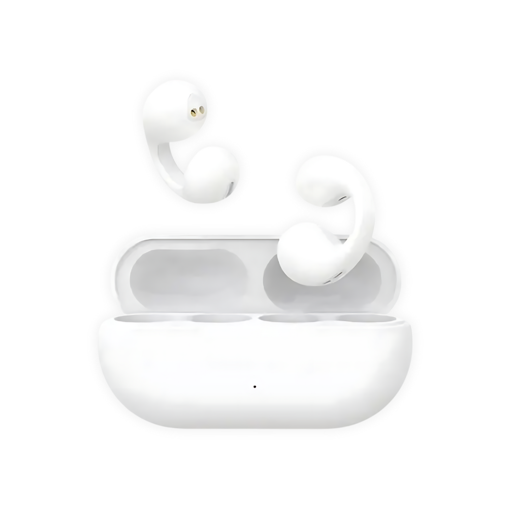 Wireless Earphones – Bone Conduction Bluetooth Earphones, Open-Ear, Water-Resistant, Up to 8h Battery, Black or White – EchoSonic