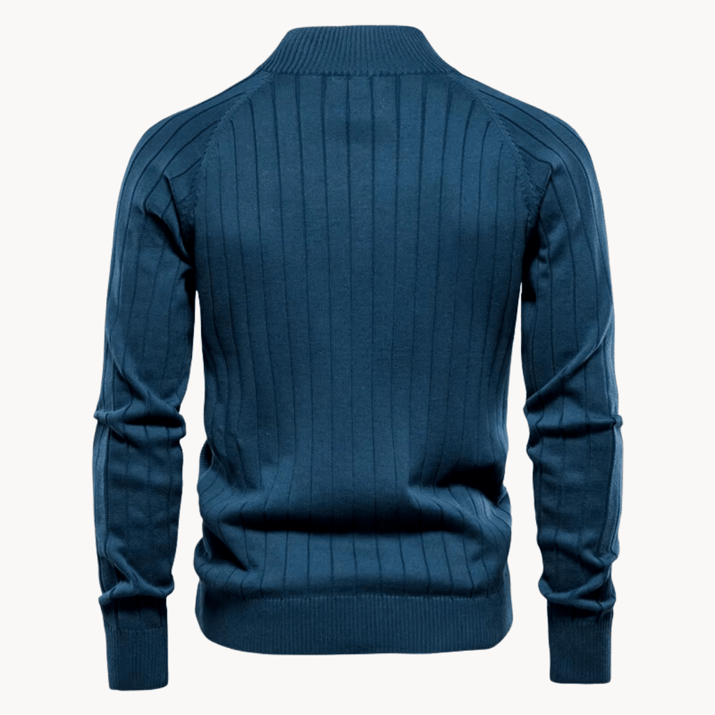 Hommes | Zip Pullover Jacket | Structured Design with Stand Collar