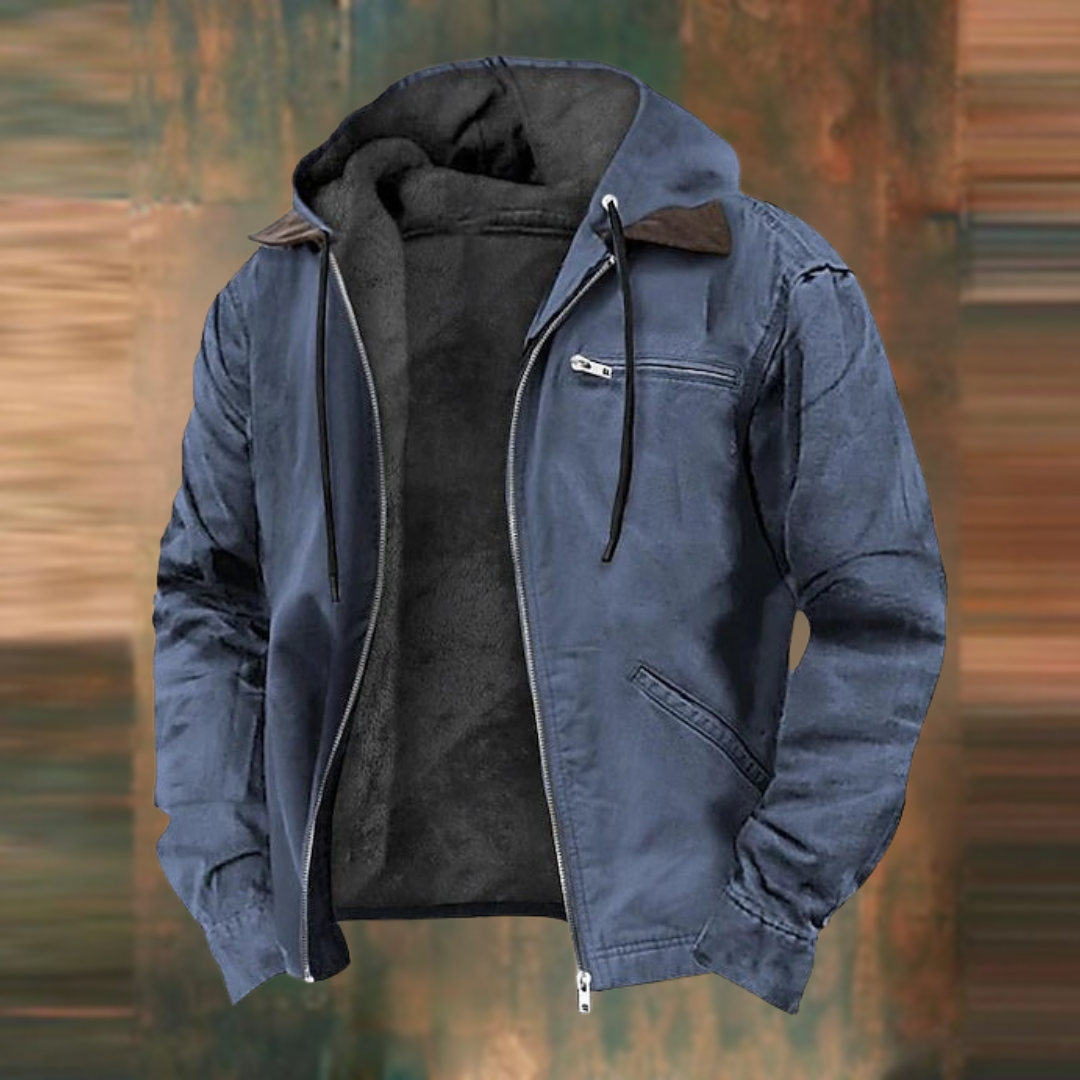 Hermosa | Stylish & Warm Hoodie Jacket Blue