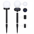 3-Pack Waterproof LED Solar Orb Garden Lights – Solar Ball Lights for Yard, Path & Patio, Wireless – SunLuxe Orbs