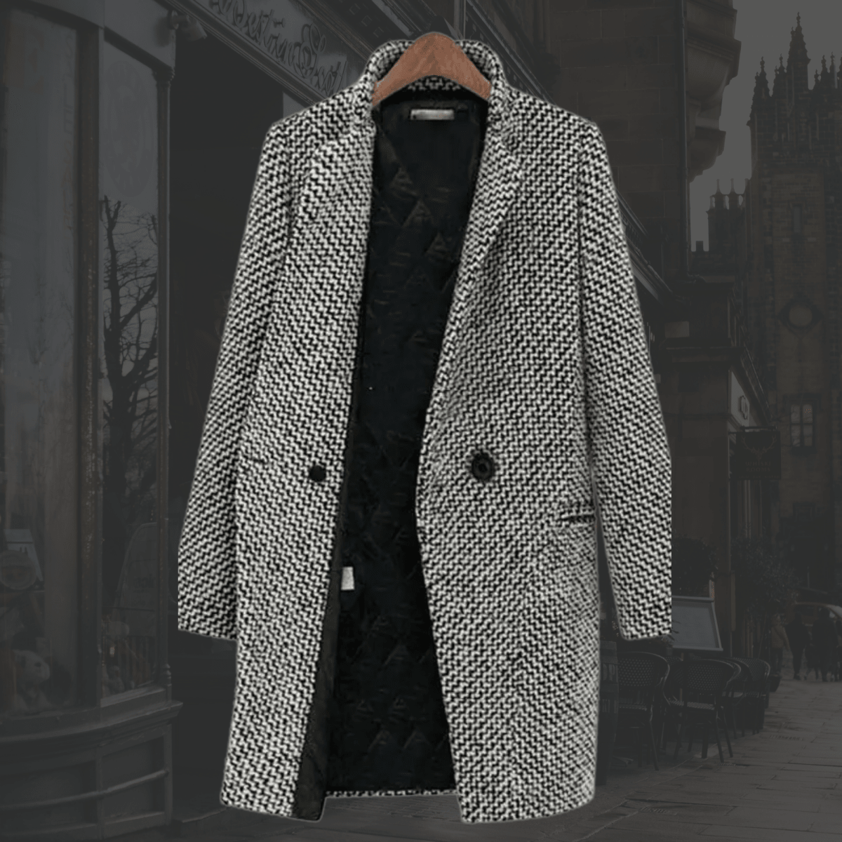 Tasana | Women's Coat | Defined Lapel Neckline
