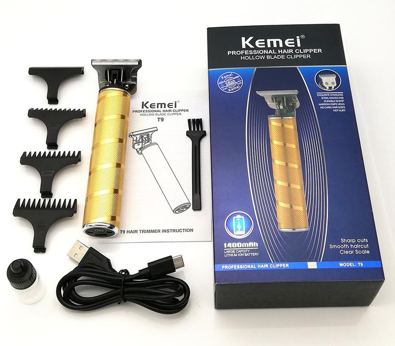 3-in-1 Professional Hair Trimmer Set – Cordless Hair Clippers, T-Blade Outliner and Foil Shaver for Men, Barber Grooming Kit