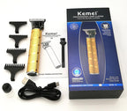 3-in-1 Professional Hair Trimmer Set – Cordless Hair Clippers, T-Blade Outliner and Foil Shaver for Men, Barber Grooming Kit