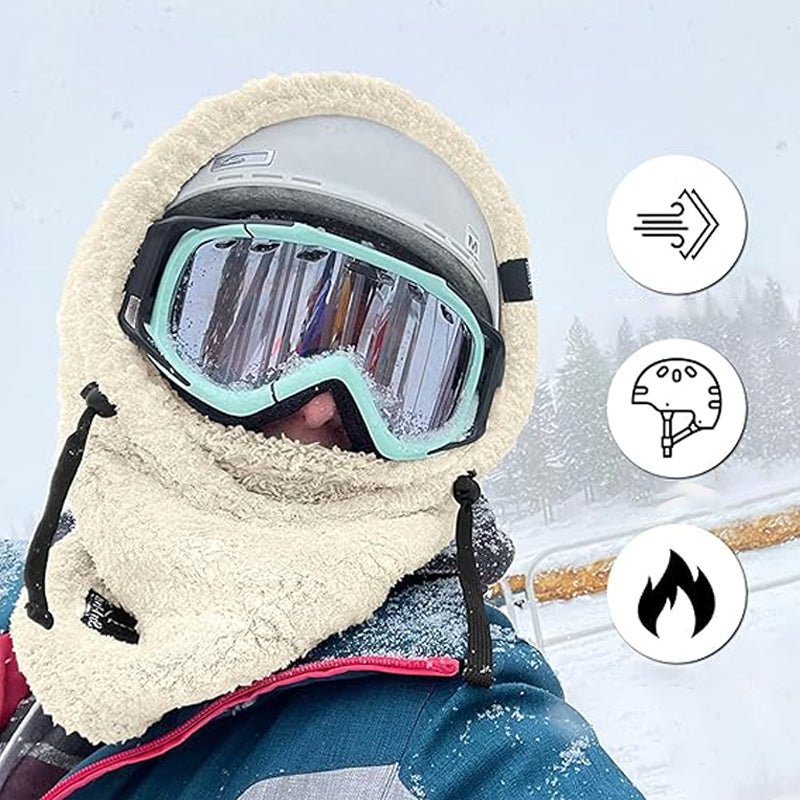 3-in-1 Winter Hat – Warm Windproof Beanie with Neck Warmer & Face Cover, Fleece Lined Balaclava, 5 Colors – Calico