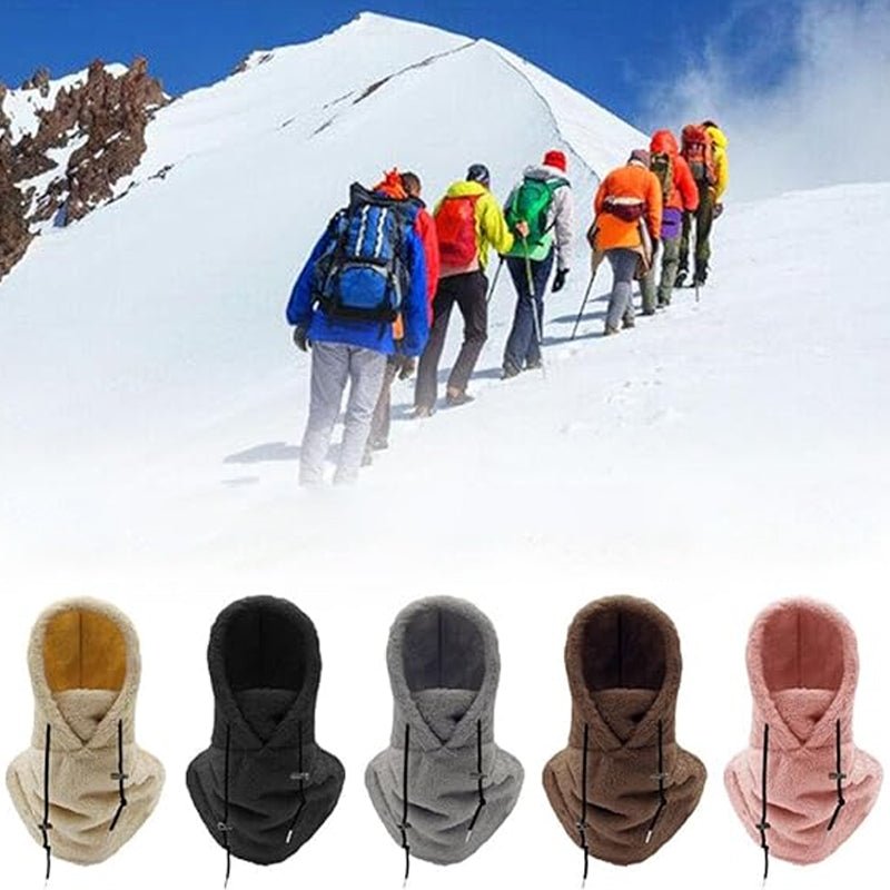 3-in-1 Winter Hat – Warm Windproof Beanie with Neck Warmer & Face Cover, Fleece Lined Balaclava, 5 Colors – Calico