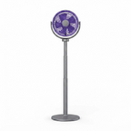 3-in-1 Air Circulator Pedestal Fan – 5 Speeds, 4 Adjustable Heights, Quiet USB-C Standing Fan for Bedroom, Office & RV 0