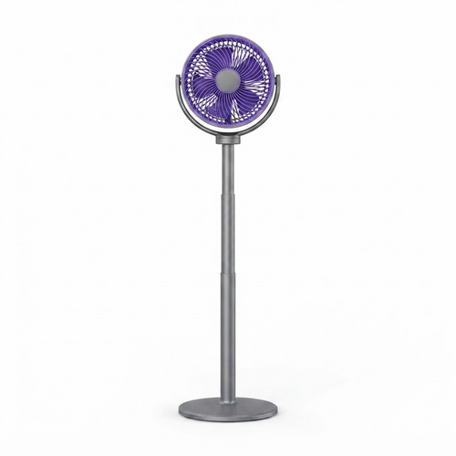 3-in-1 Air Circulator Pedestal Fan – 5 Speeds, 4 Adjustable Heights, Quiet USB-C Standing Fan for Bedroom, Office & RV 0