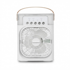 3-in-1 Mini Air Cooler Fan – Portable Humidifier & LED Night Light, USB Desktop Air Conditioner Fan for Home & Office 1